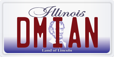 IL license plate DMIAN