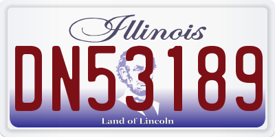 IL license plate DN53189