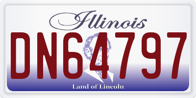 IL license plate DN64797