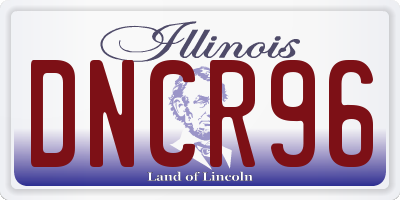 IL license plate DNCR96