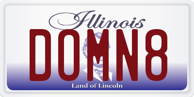 IL license plate DOMN8