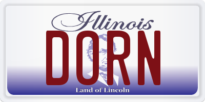 IL license plate DORN