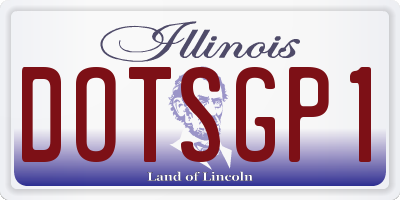 IL license plate DOTSGP1