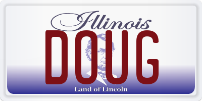 IL license plate DOUG