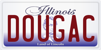 IL license plate DOUGAC