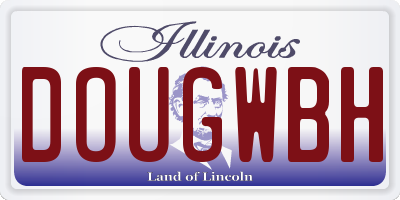 IL license plate DOUGWBH