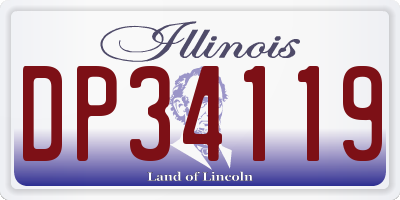 IL license plate DP34119