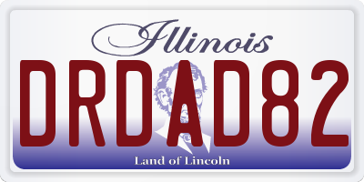 IL license plate DRDAD82