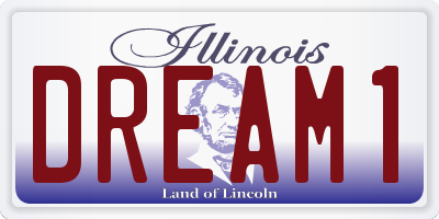 IL license plate DREAM1