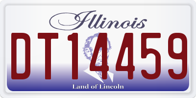 IL license plate DT14459