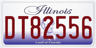 IL license plate DT82556