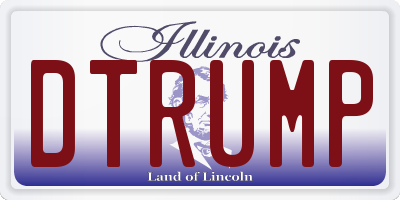 IL license plate DTRUMP