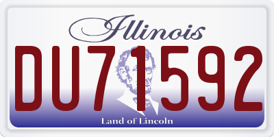 IL license plate DU71592