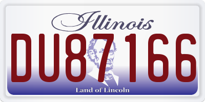 IL license plate DU87166