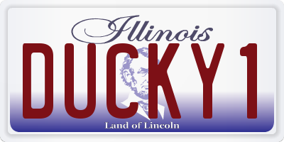 IL license plate DUCKY1