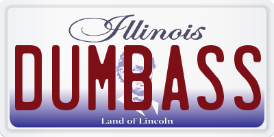 IL license plate DUMBASS