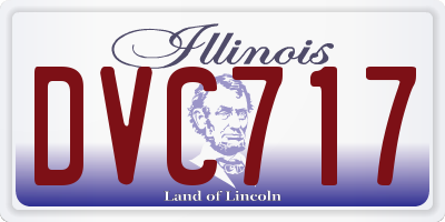 IL license plate DVC717