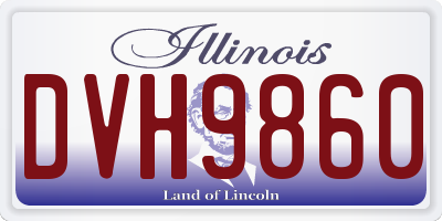 IL license plate DVH9860