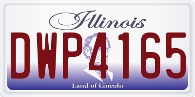 IL license plate DWP4165