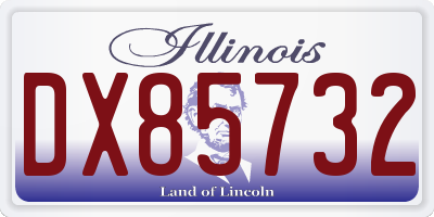 IL license plate DX85732