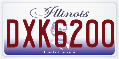 IL license plate DXK6200