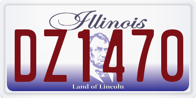 IL license plate DZ1470