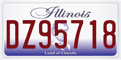 IL license plate DZ95718