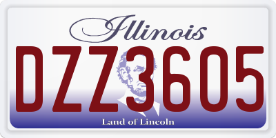 IL license plate DZZ3605