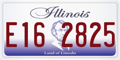 IL license plate E162825