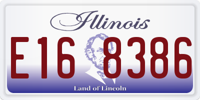 IL license plate E168386