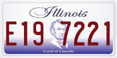 IL license plate E197221