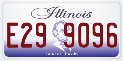 IL license plate E299096