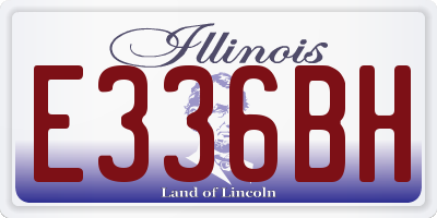 IL license plate E336BH