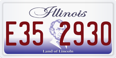 IL license plate E352930