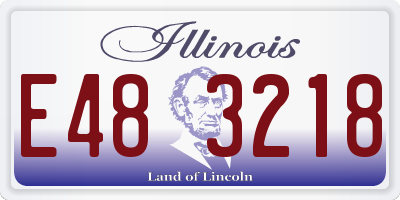 IL license plate E483218