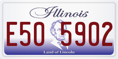 IL license plate E505902