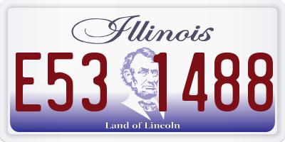 IL license plate E531488