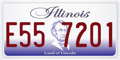 IL license plate E557201