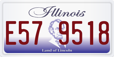 IL license plate E579518