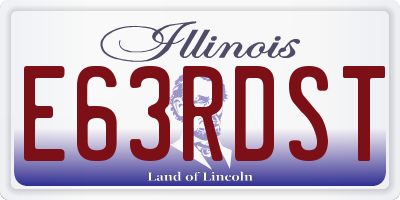 IL license plate E63RDST