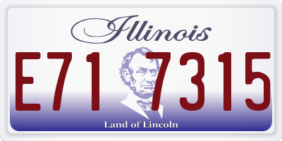 IL license plate E717315