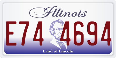 IL license plate E744694