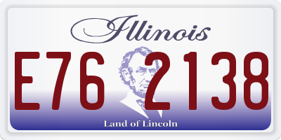 IL license plate E762138