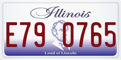 IL license plate E790765