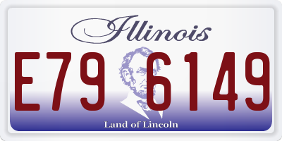 IL license plate E796149