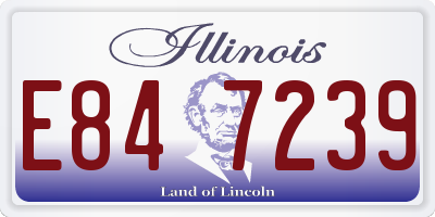 IL license plate E847239