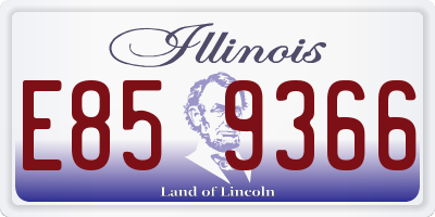 IL license plate E859366