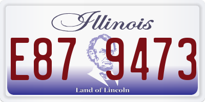 IL license plate E879473