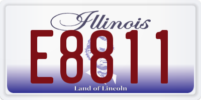 IL license plate E8811