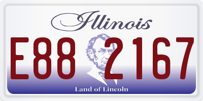 IL license plate E882167